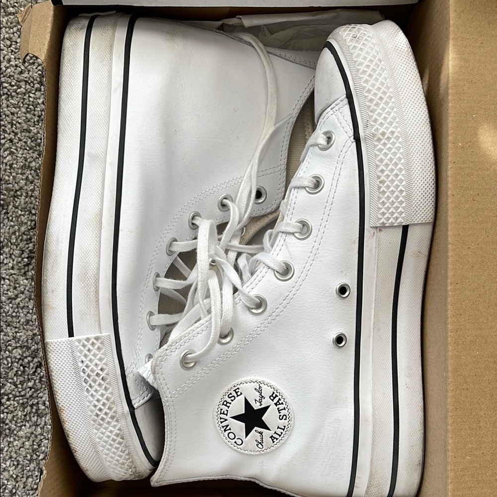 Converse Chuck Taylor All Star Platform High Top Sneakers - White
